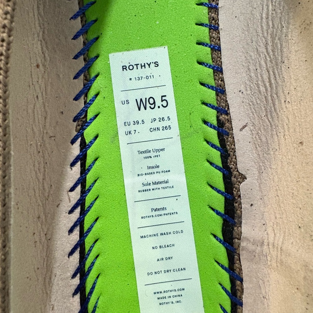 Rothy's Demi Mule Tan Slip-On Flats: NWOT - Picture 5 of 5